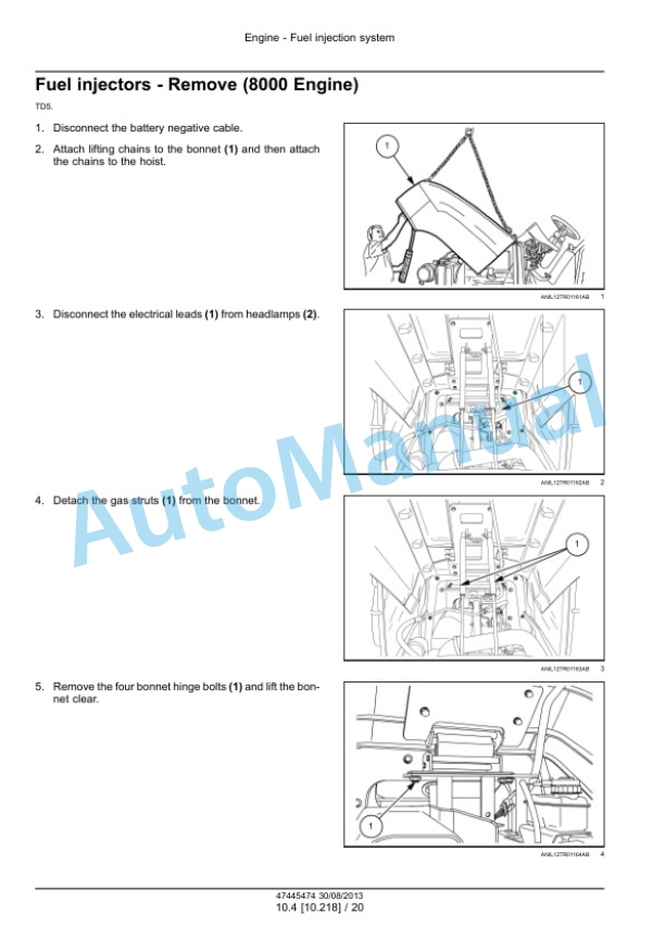 Alternative view of New Holland TD5.65, TD5.75, TD5.85, TD5.95, TD5.105, TD5.115 Tractor Service Manual 47445474