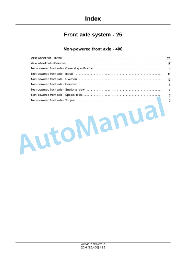 Alternative view of New Holland TD5.85, TD5.95, TD5.105, TD5.115 Tractor Service Manual 48194617