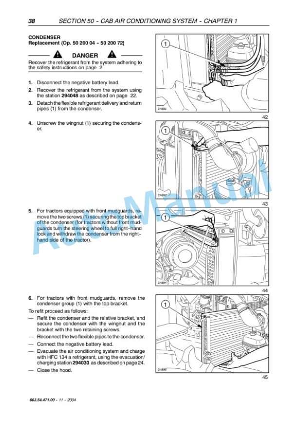 New Holland TD60D, TD70D, TD80D, TD90D, TD95D Tractor Repair Manual 6035447100-5
