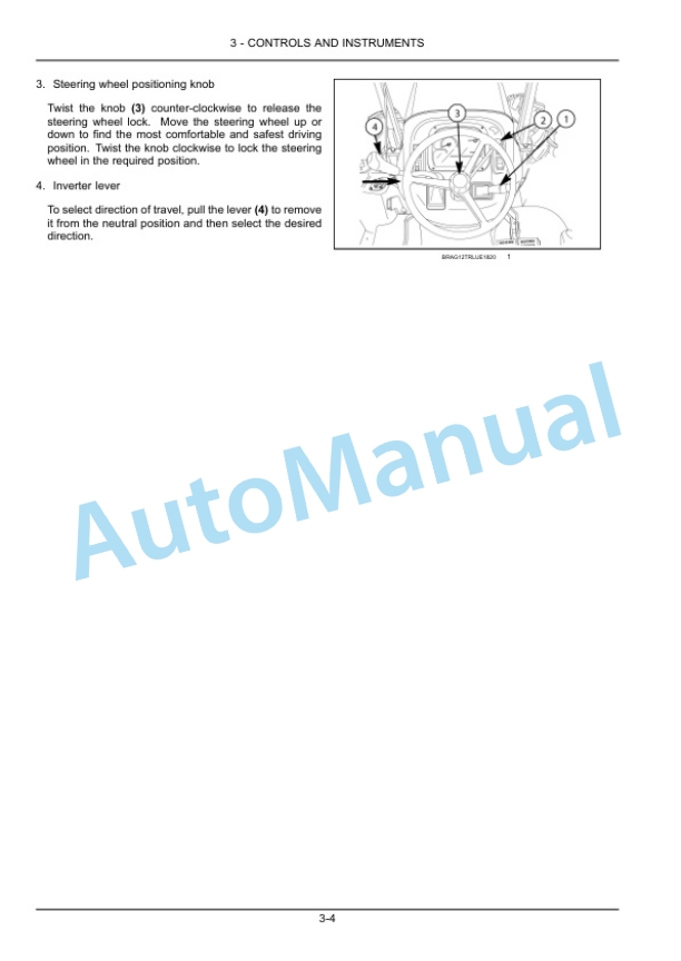 Alternative view of New Holland TD65F, TD75F, TD85F Tractor Operation and Maintenance Manual 48096378