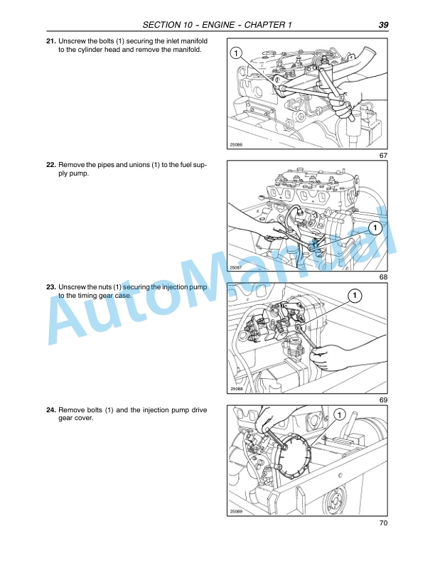 New Holland TD7D, TD95D, TD95D High Clearance Tractor Repair Manual 87572973-3