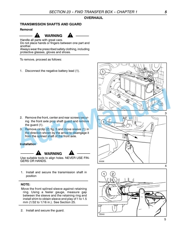 New Holland TD7D, TD95D, TD95D High Clearance Tractor Repair Manual 87572974-3