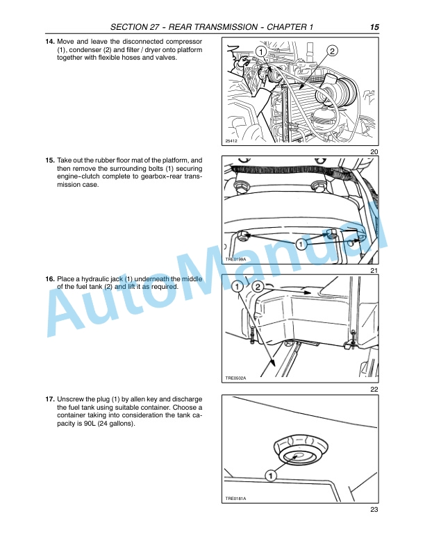 New Holland TD7D, TD95D, TD95D High Clearance Tractor Repair Manual 87572974-5