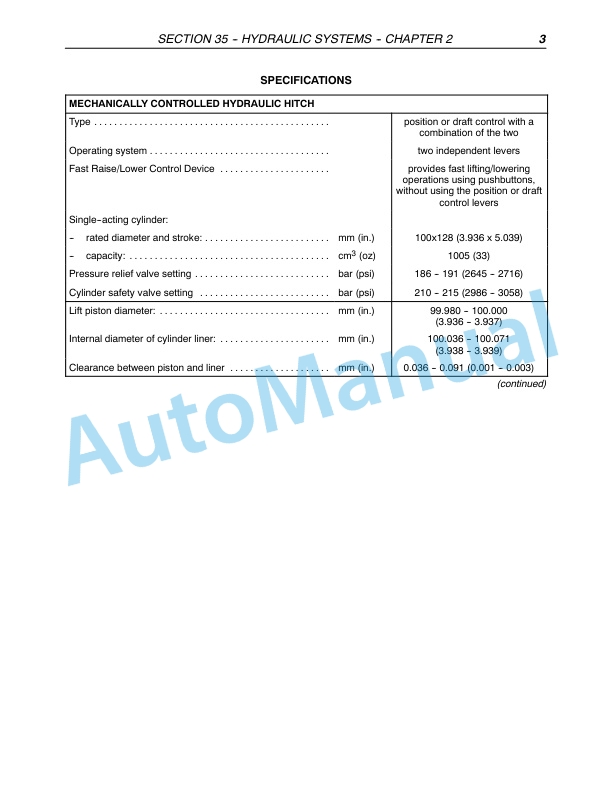 New Holland TD7D, TD95D, TD95D High Clearance Tractor Repair Manual 87572975-3