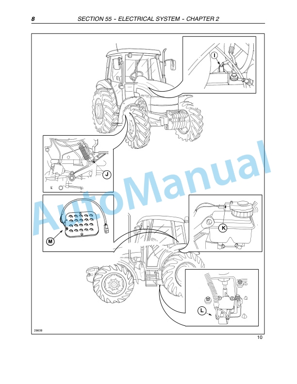 New Holland TD7D, TD95D, TD95D High Clearance Tractor Repair Manual 87572976-2