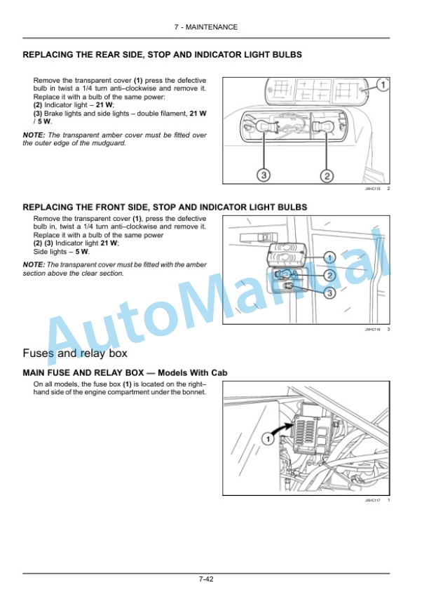 New Holland TD80D HC, TD90D HC, TD95D HC Tractor Operation and Maintenance Manual 47918199-5