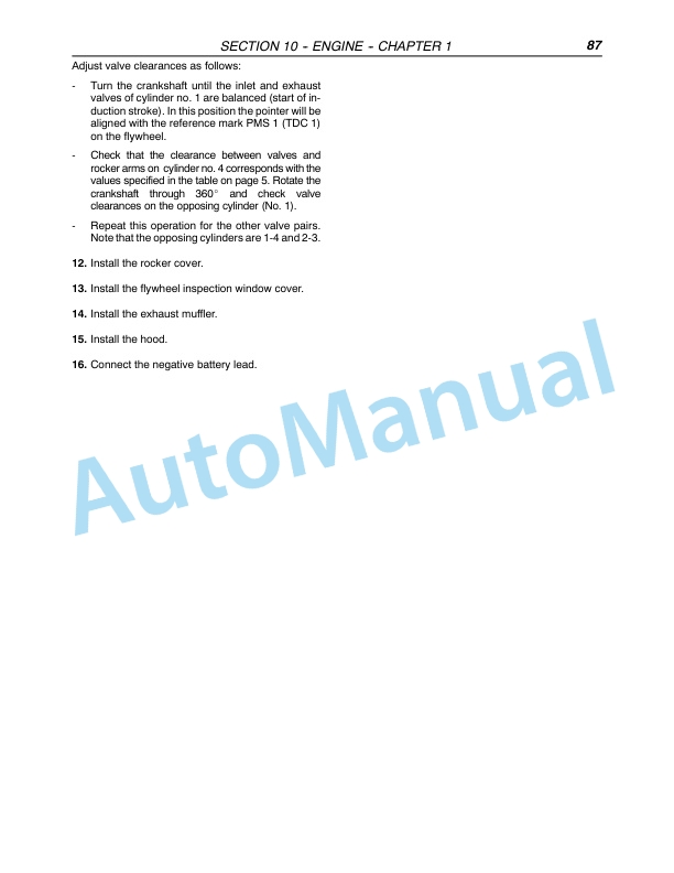 New Holland TD80D, TD95D Tractor Repair Manual 87658939-4