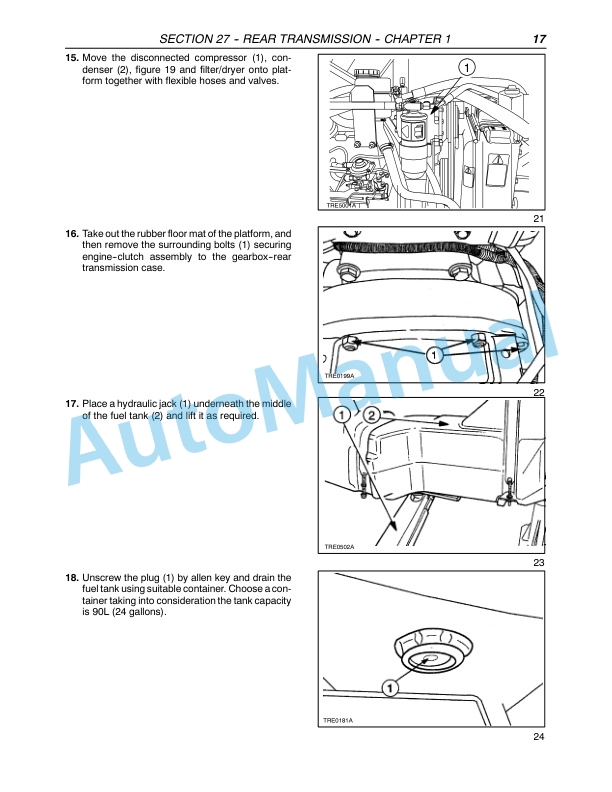 New Holland TD80D, TD95D Tractor Repair Manual 87658940-4