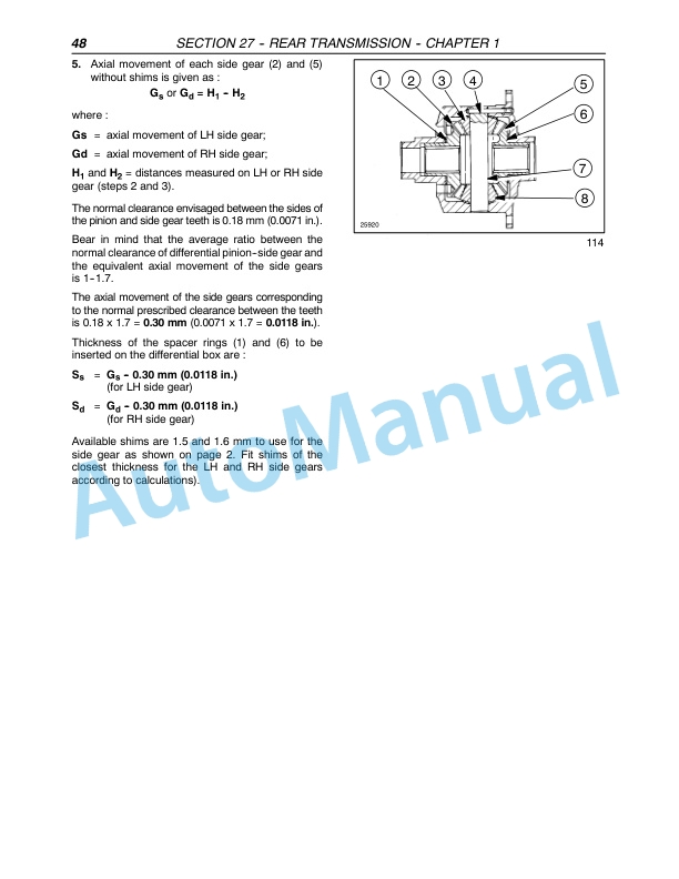 New Holland TD80D, TD95D Tractor Repair Manual 87658940-5