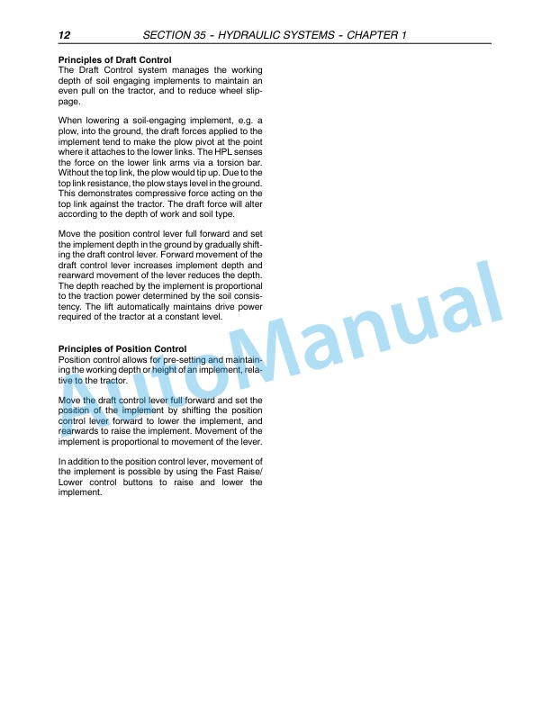 New Holland TD80D, TD95D Tractor Repair Manual 87658941-2
