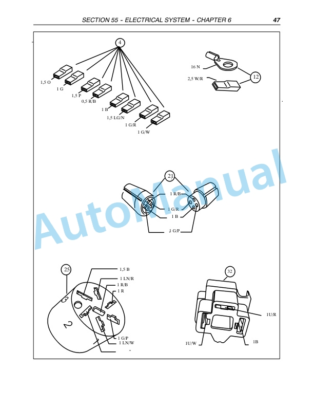 New Holland TD80D, TD95D Tractor Repair Manual 87658942-4