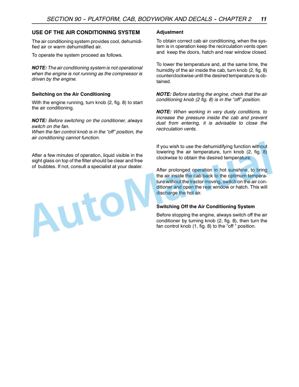New Holland TD80D, TD95D Tractor Repair Manual 87658942-5