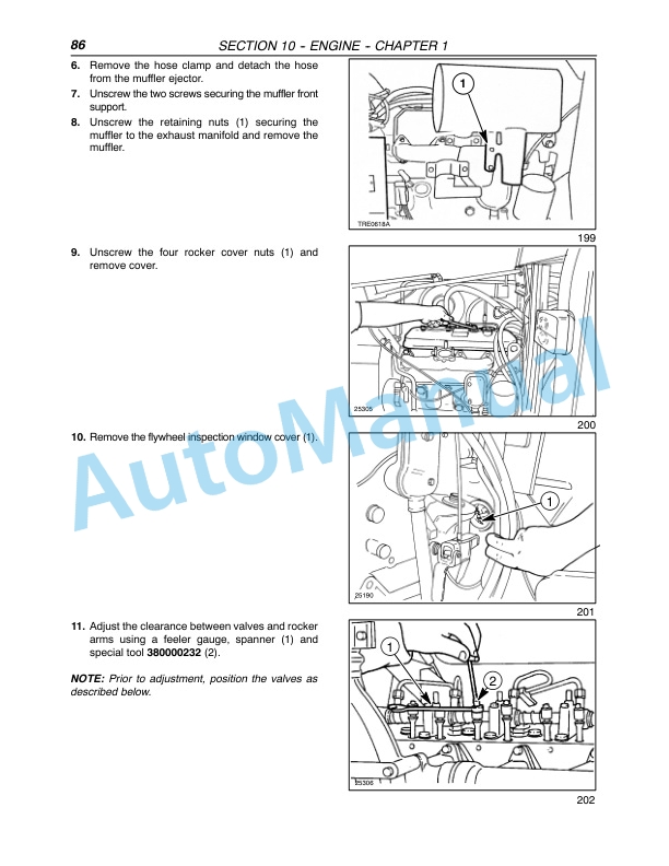 Alternative view of New Holland TD80D, TD95D Tractor Repair Manual 87658943