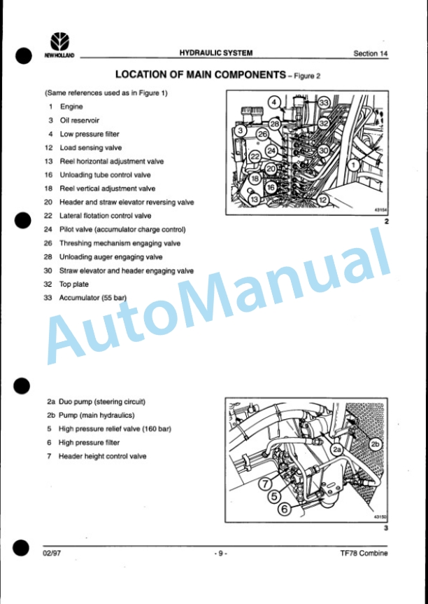Alternative view of New Holland TF76, TF78 Tractor Repair Manual 6046401600