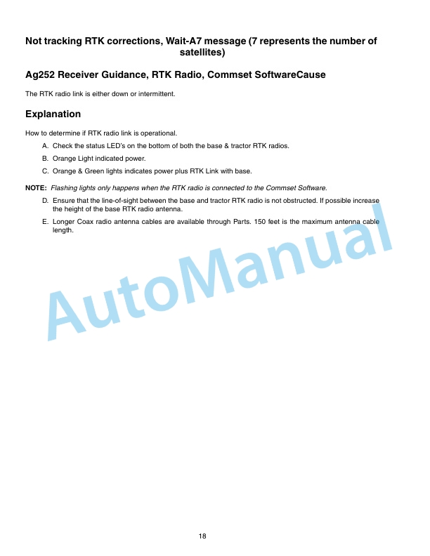 New Holland TG, TJ Series Tractor IntelliSteer Auto Steering System Troubleshooting Repair Manual 87046843-2