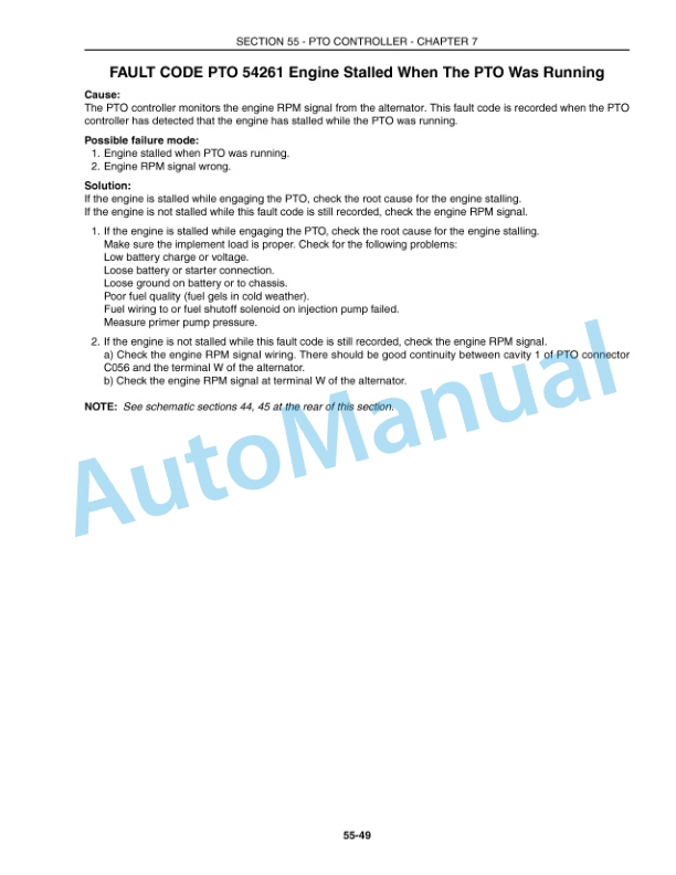 New Holland TG210, TG230, TG255, TG285 Repair Manual 87025511-5