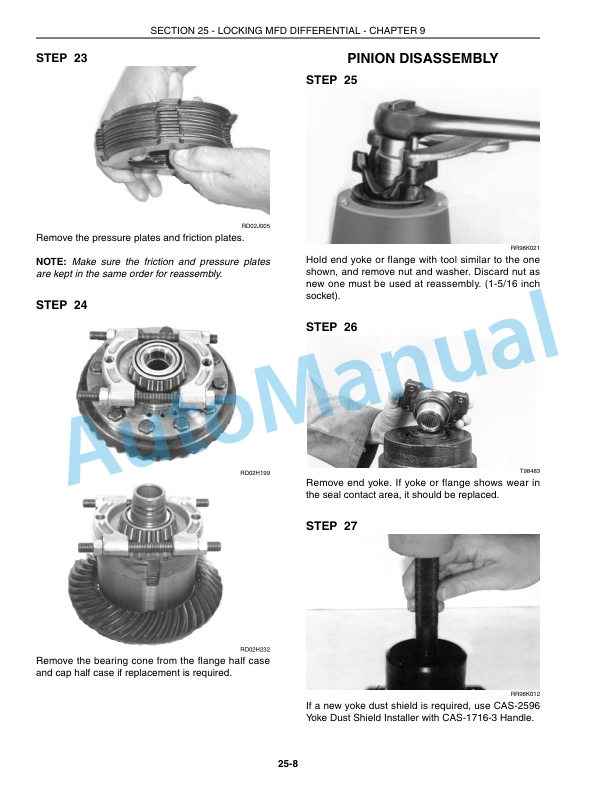 New Holland TG210, TG230, TG255, TG285 Tractor Repair Manual 87034555-3