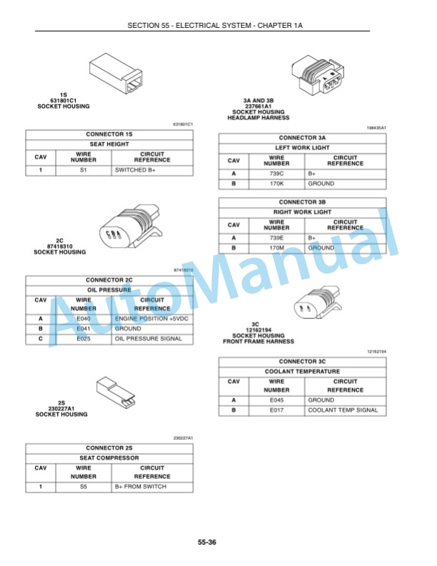 New Holland TG210, TG230, TG255, TG285 Tractor Repair Manual 87057612-2