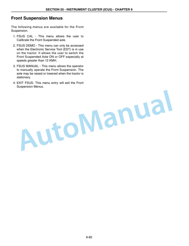 New Holland TG210, TG230, TG255, TG285 Tractor Repair Manual 87367128-4