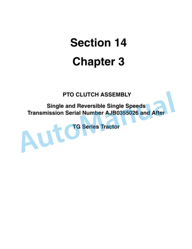 New Holland TG210, TG230, TG255, TG285 Tractor Repair Manual 87367129-4