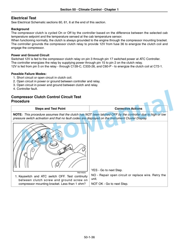 New Holland TG215, TG245, TG275, TG305 Tractor Repair Manual 87525633-2