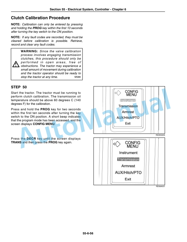 New Holland TG215, TG245, TG275, TG305 Tractor Repair Manual 87609386-5