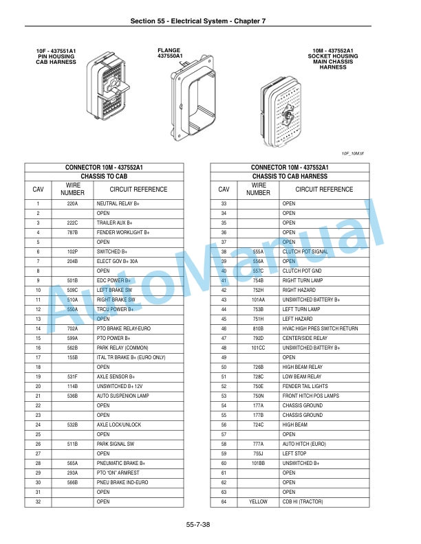 New Holland TG215, TG245, TG275, TG305 Tractor Repair Manual 87611219-2