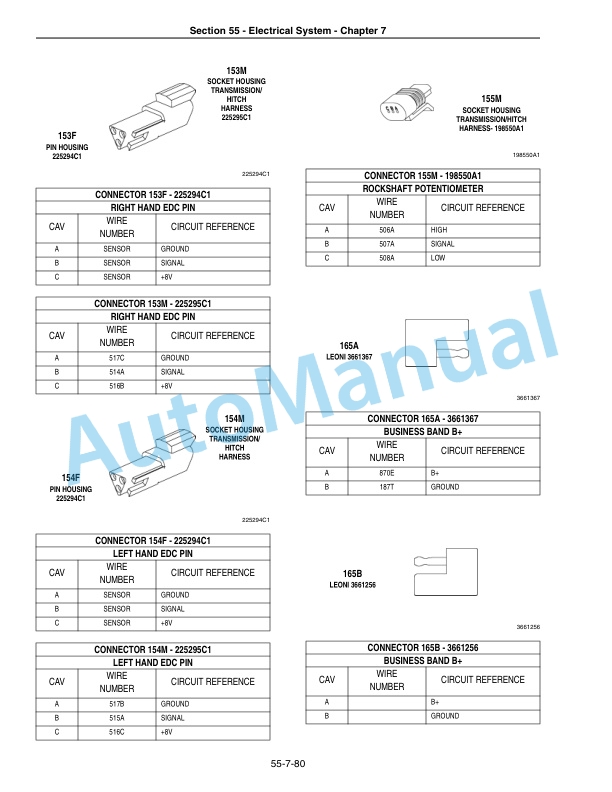 New Holland TG215, TG245, TG275, TG305 Tractor Repair Manual 87611219-3