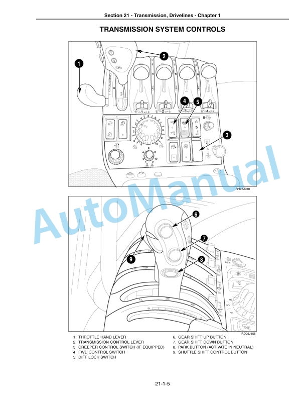 New Holland TG215, TG245, TG275, TG305 Tractor Repair Manual 87678533-2