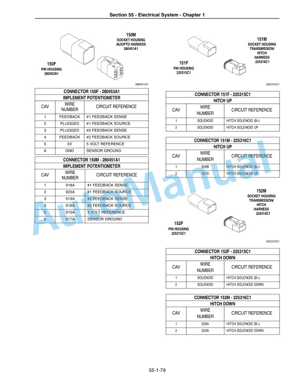 New Holland TG215, TG245, TG275, TG305 Tractor Repair Manual 87678535-3