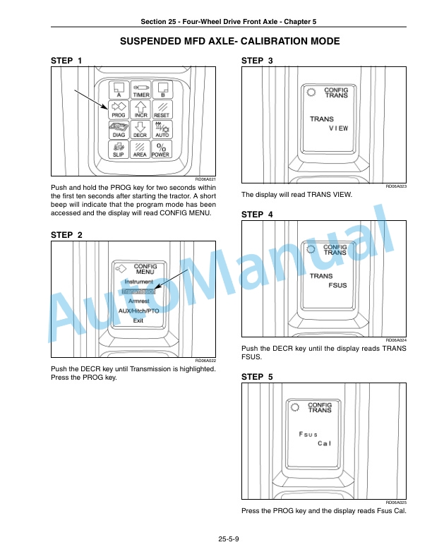 New Holland TG215, TG245, TG275, TG305 Tractor Repair Manual 87689442-2