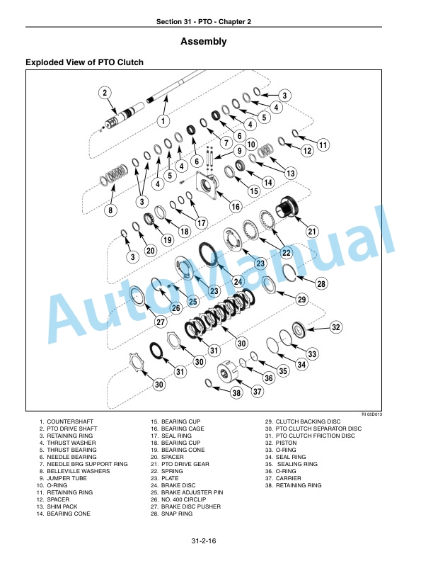 New Holland TG215, TG245, TG275, TG305 Tractor Repair Manual 87710926-3