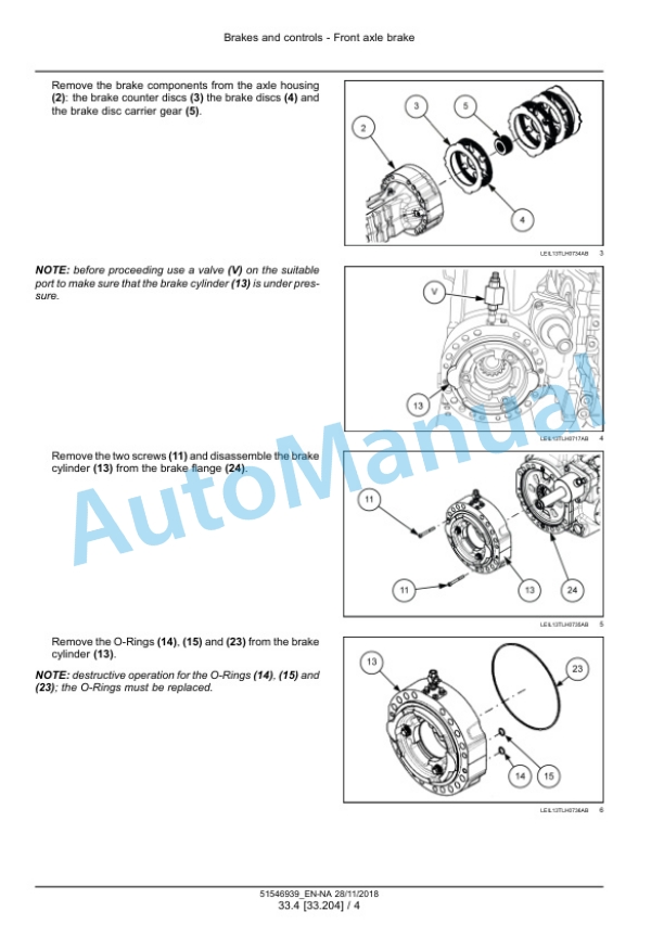 Alternative view of New Holland TH6.32, TH6.36, TH7.32, TH7.37, TH7.42, TH9.35 Tier 4B Final Telescopic Handler Service Manual 51546939