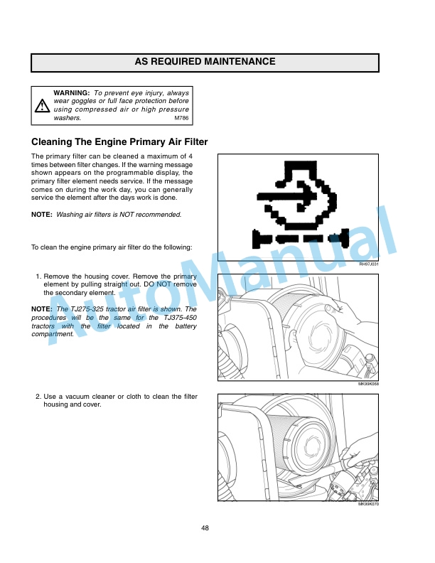 New Holland TJ Series Tractor Repair Manual 86642987-4