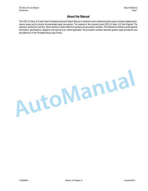 New Holland TJ Series Tractor Repair Manual 86642990-5