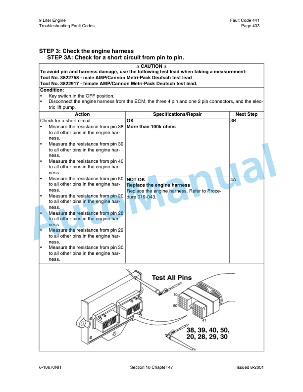 New Holland TJ Series Tractor Repair Manual 86642997-4