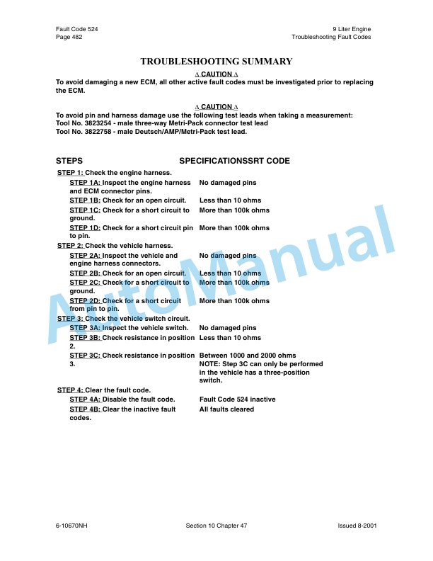 New Holland TJ Series Tractor Repair Manual 86642997-5