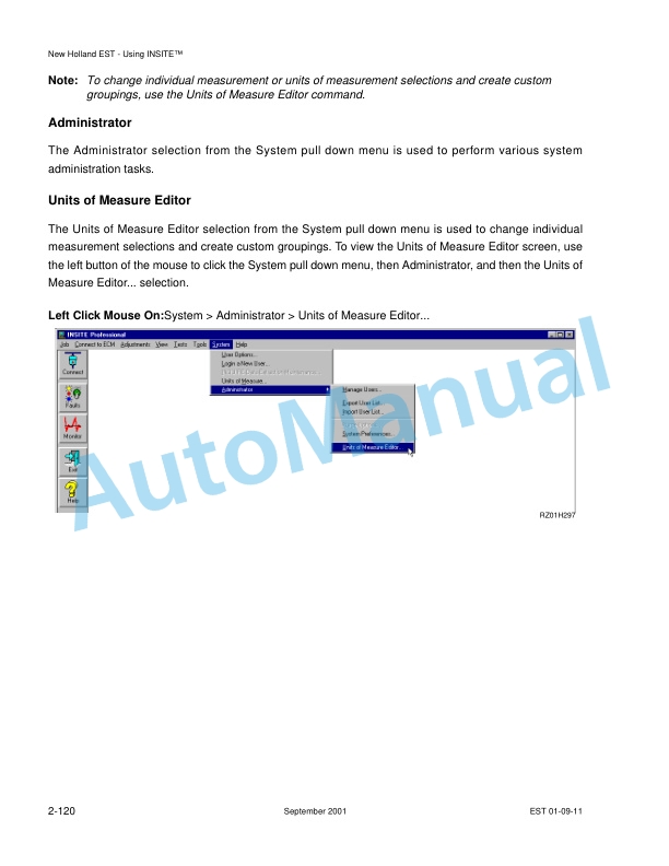 New Holland TJ Series Tractor Repair Manual 86643000-5