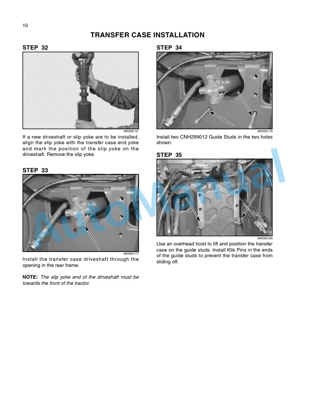 New Holland TJ Series Tractor Repair Manual 86643002-3