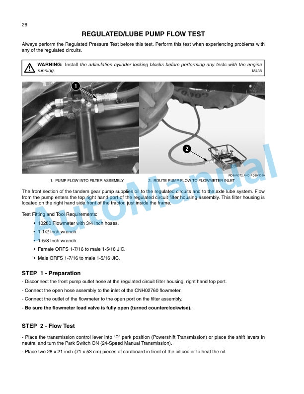 New Holland TJ Series Tractor Repair Manual 86643003-2