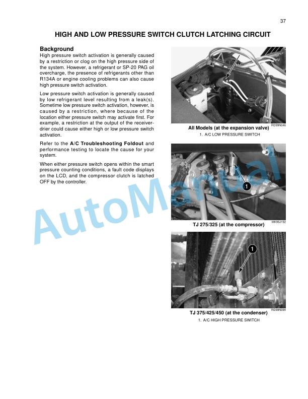 New Holland TJ Series Tractor Repair Manual 86643007-2