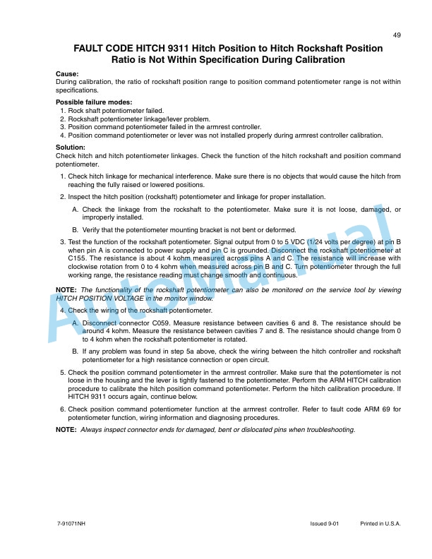New Holland TJ Series Tractor Repair Manual 86643009-2