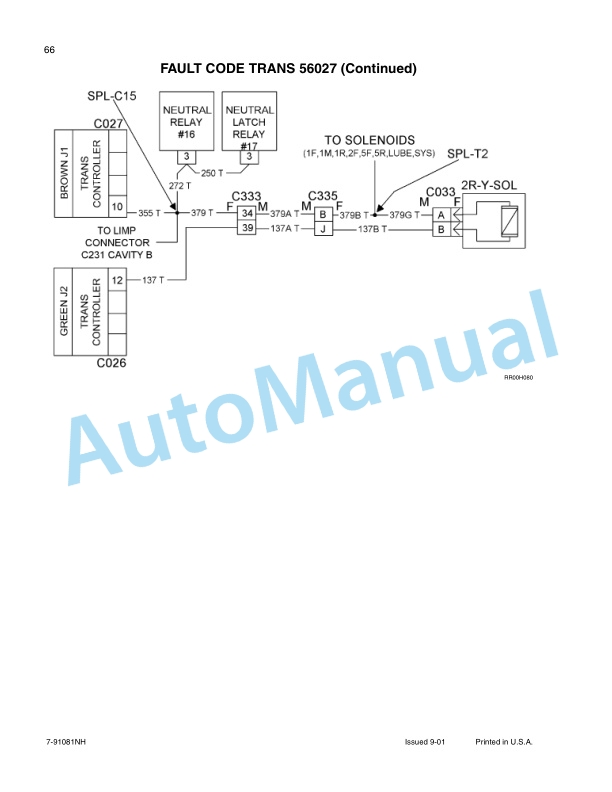 New Holland TJ Series Tractor Repair Manual 86643009-4