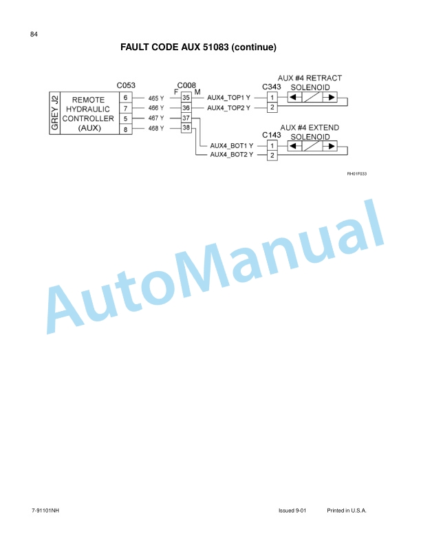New Holland TJ Series Tractor Repair Manual 86643010-4