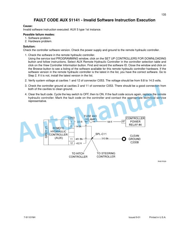 New Holland TJ Series Tractor Repair Manual 86643010-5