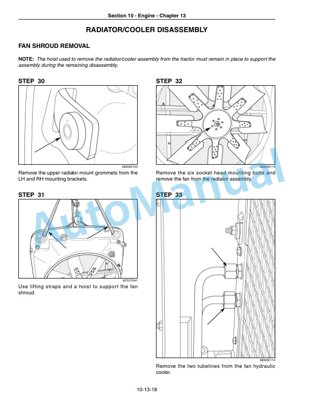 New Holland TJ, T9000 Series Tractor Repair Manual 87740915-5