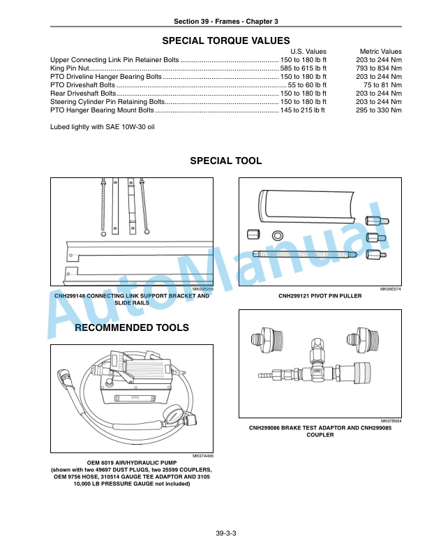 New Holland TJ, T9000 Series Tractor Repair Manual 87740917-2