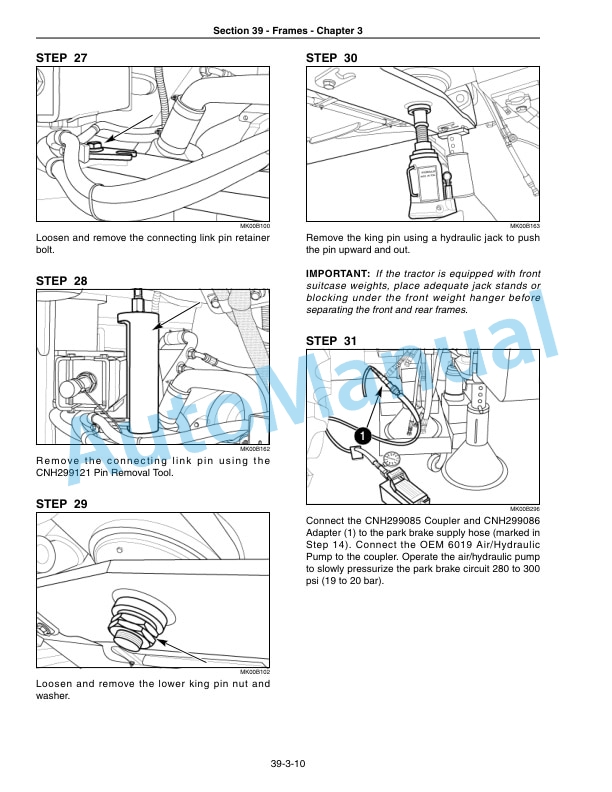 New Holland TJ, T9000 Series Tractor Repair Manual 87740917-3