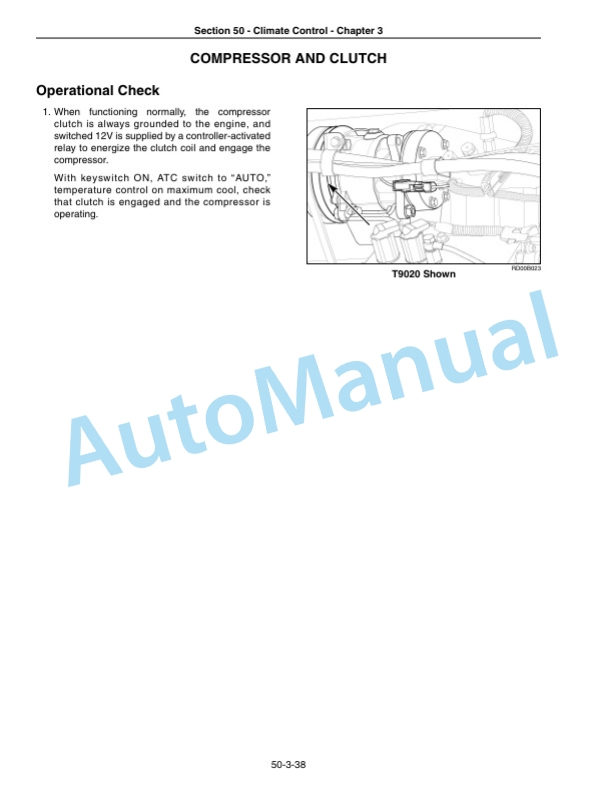 New Holland TJ, T9000 Series Tractor Repair Manual 87740918-4