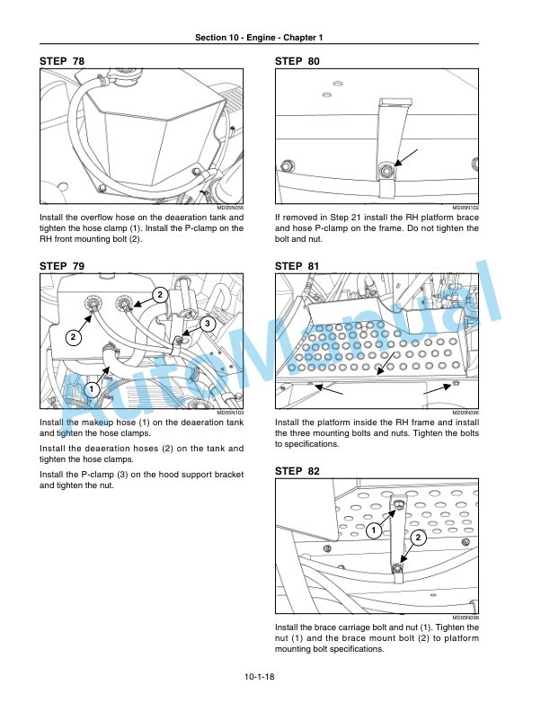 New Holland TJ280, TJ330, TJ380, TJ430, TJ480, TJ530 Tractor Repair Manual 87525642-2